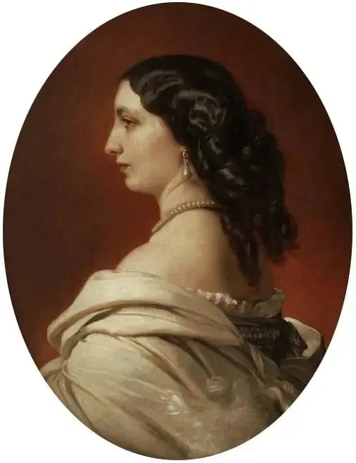 Portræt af Jadwiga Branicka née Potocka. - Franz Xaver Winterhalter