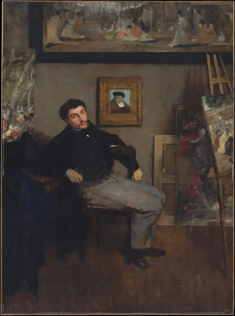 Portræt af James Tissot - Edgar Degas