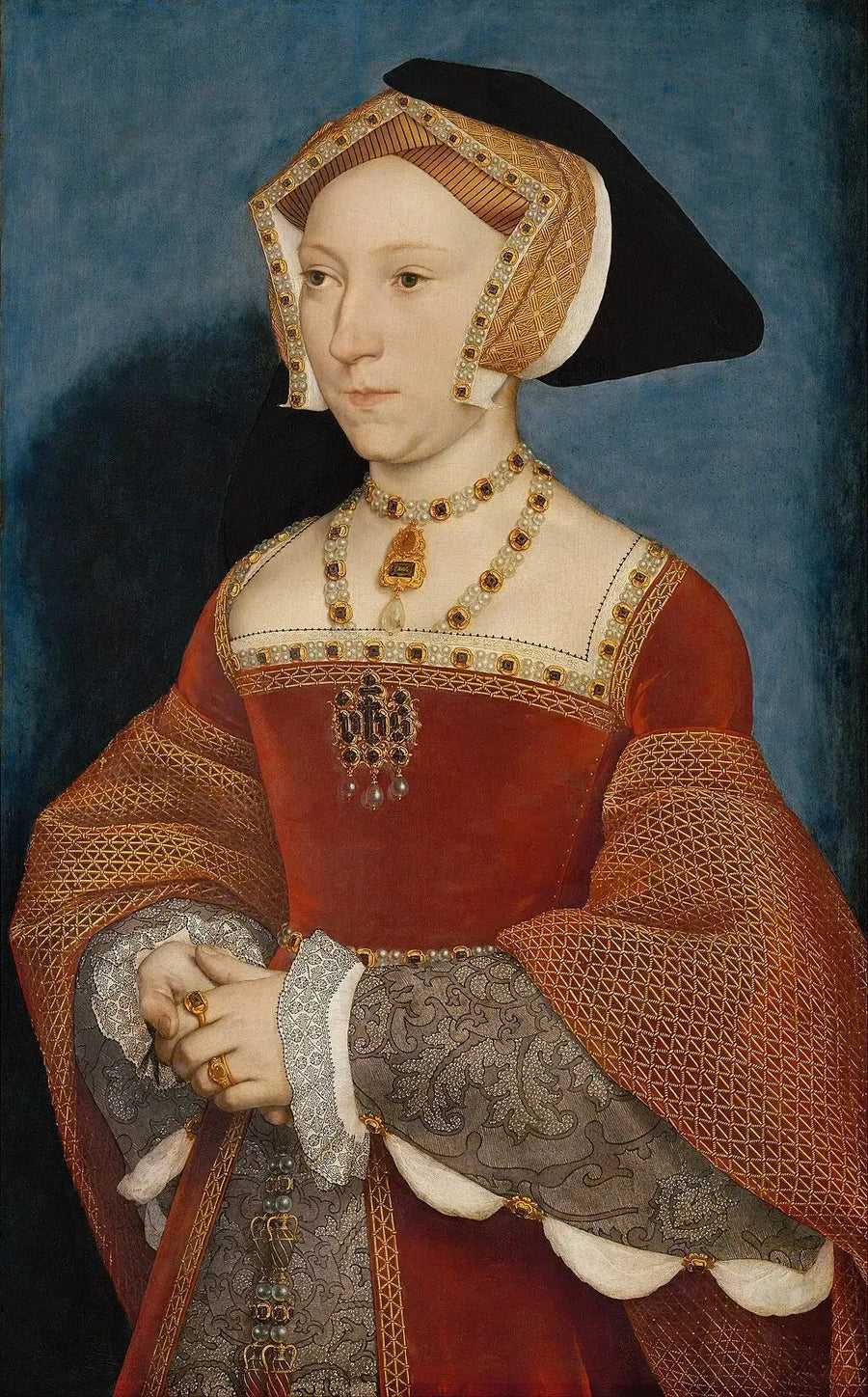 Portræt af Jane Seymour - Hans Holbein den Yngre