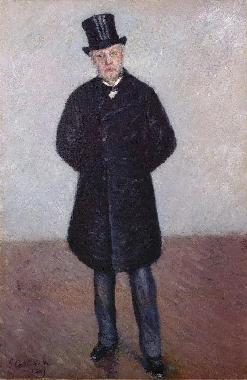 Portræt af Jean Daurelle i fuld figur - Gustave Caillebotte
