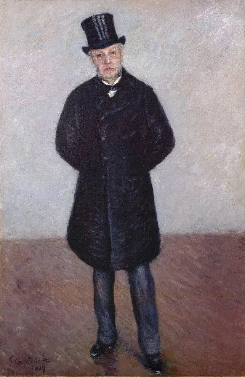 Portræt af Jean Daurelle i fuld figur - Gustave Caillebotte