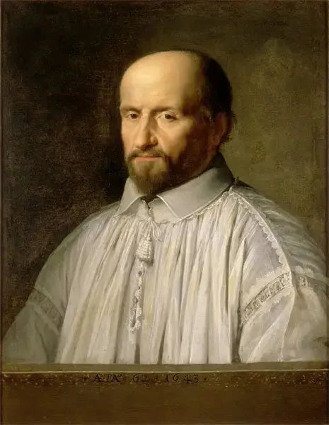 Portrait af Jean Duvergier de Hauranne, abbé de Saint-Cyran - Philippe de Champaigne