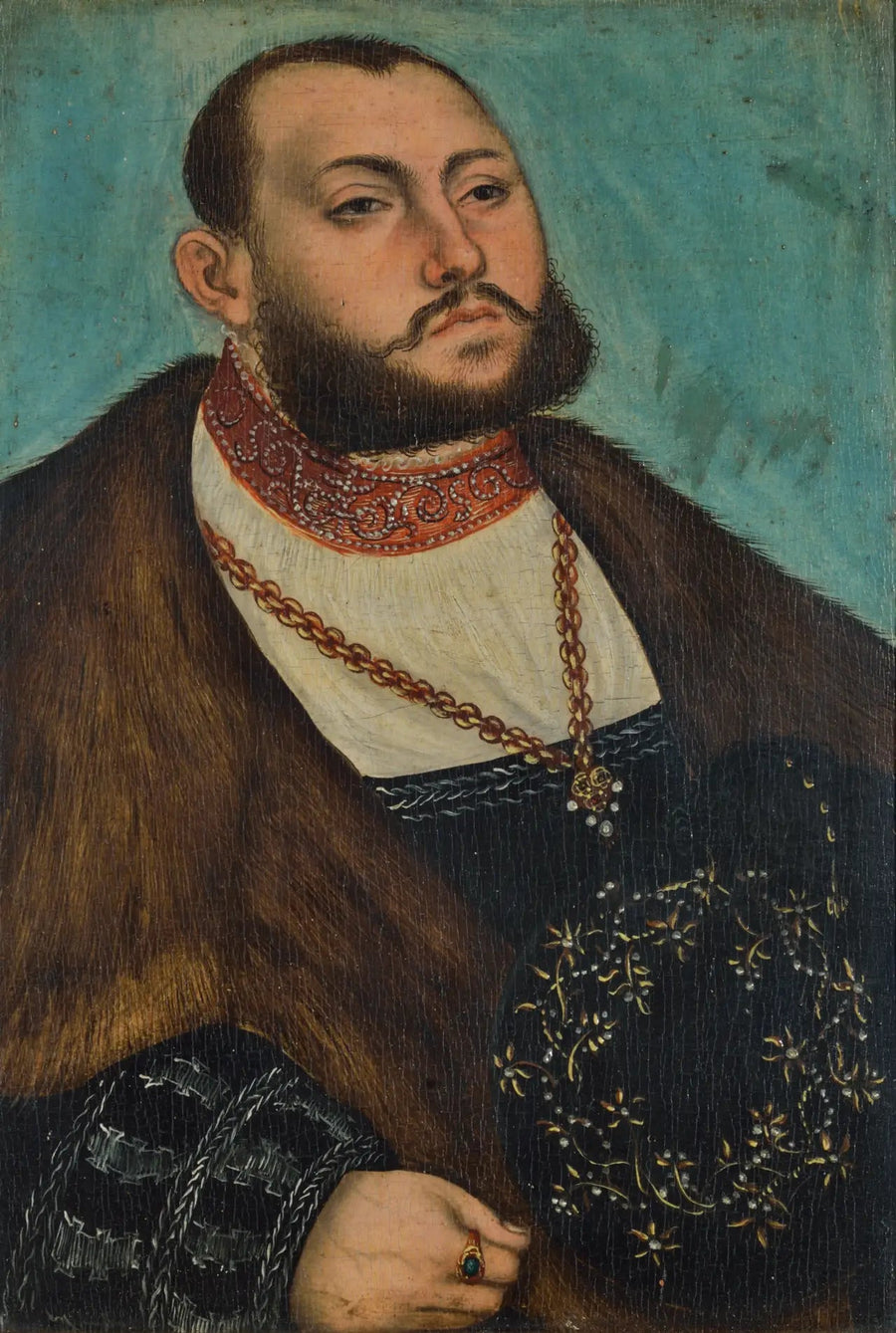 Portræt af Jean Frédéric den Magnanime, kurfyrst af Sachsen - Lucas Cranach den Ældre