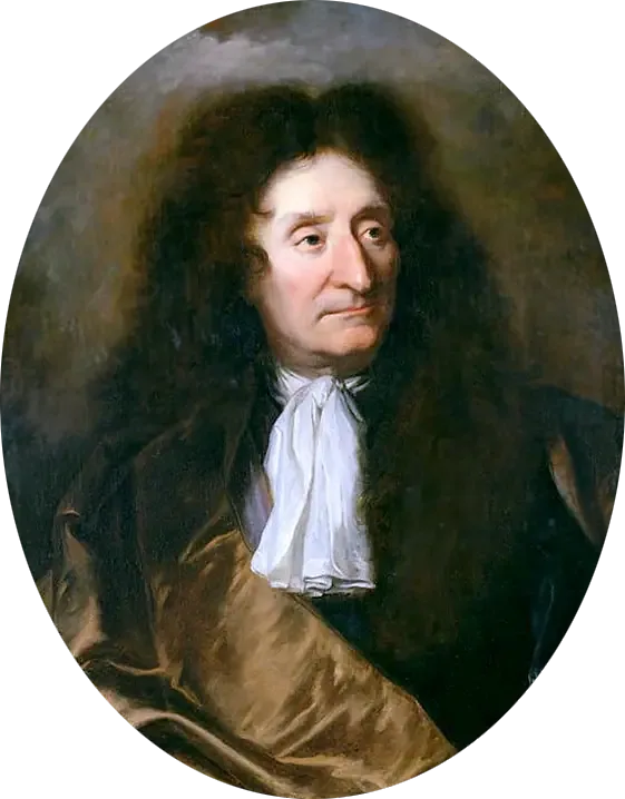 Portræt af Jean de La Fontaine (1621-1695), digter - Hyacinthe Rigaud