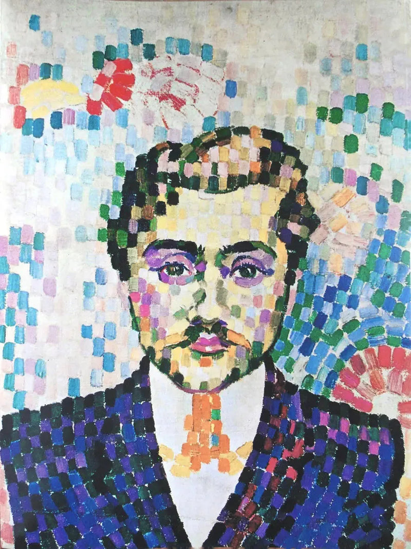 Portræt af Jean Metzinger - Robert Delaunay