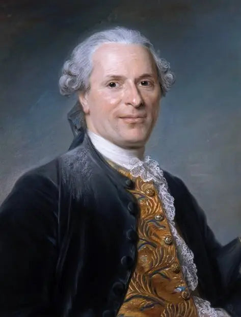 Portræt af Jean Monnet, fransk diplomat - Maurice-Quentin de La Tour