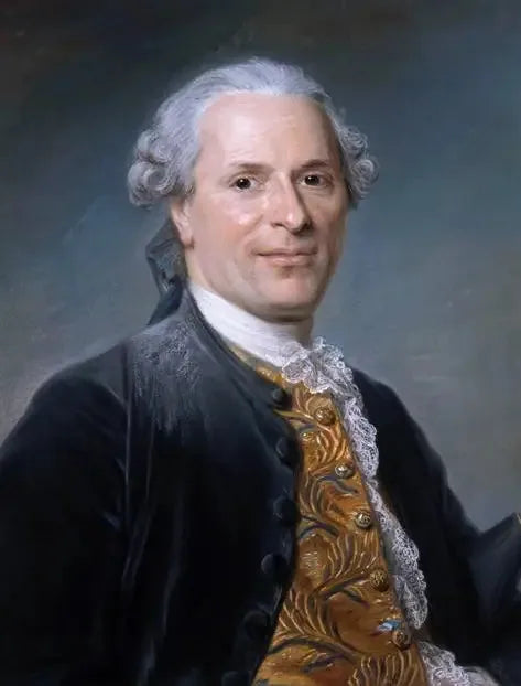Portræt af Jean Monnet, fransk diplomat - Maurice-Quentin de La Tour