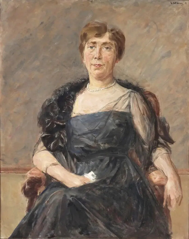 Portrait af Jeanette Cornelia A. Onnes van Nijenrode-Cockuijt (1883-1936) - Max Liebermann