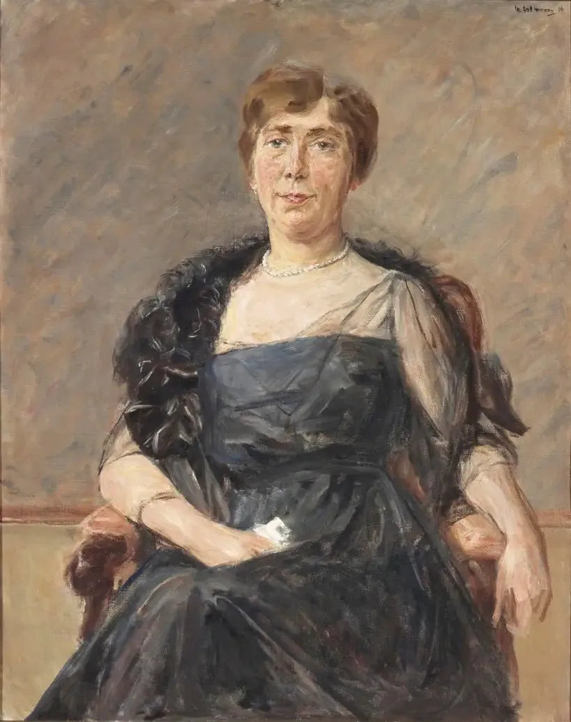 Portrait af Jeanette Cornelia A. Onnes van Nijenrode-Cockuijt (1883-1936) - Max Liebermann