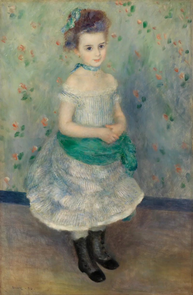 Portræt af Jeanne Durand-Ruel (Portræt af frøken J.) - Pierre-Auguste Renoir