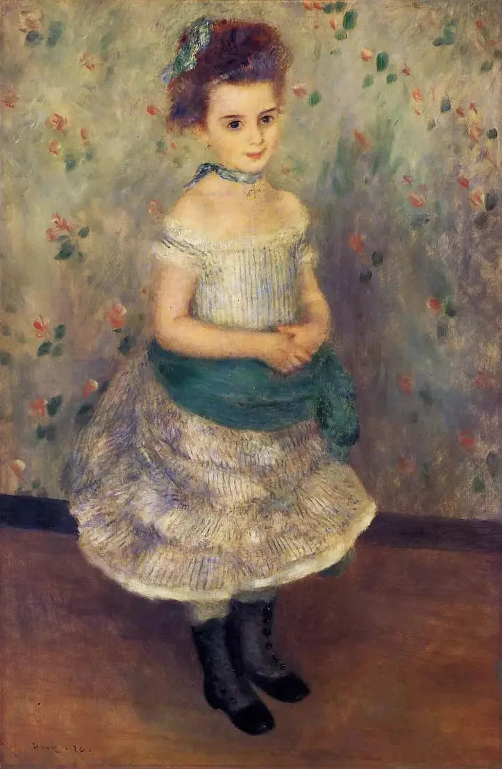 Portræt af Jeanne Durand-Ruel (Portræt af frøken J.) - Pierre-Auguste Renoir