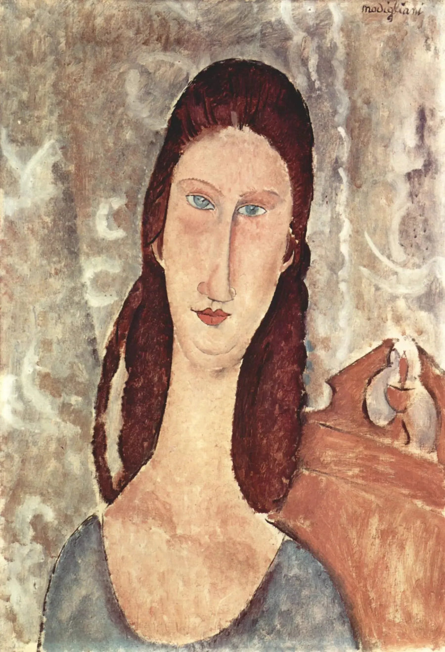 Portræt af Jeanne Hébuterne - Amedeo Modigliani