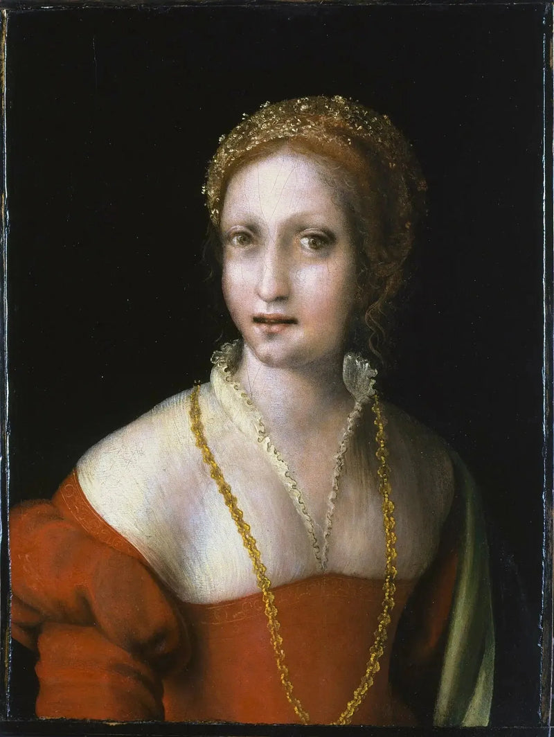 Portræt af ung kvinde - Antonio da Correggio
