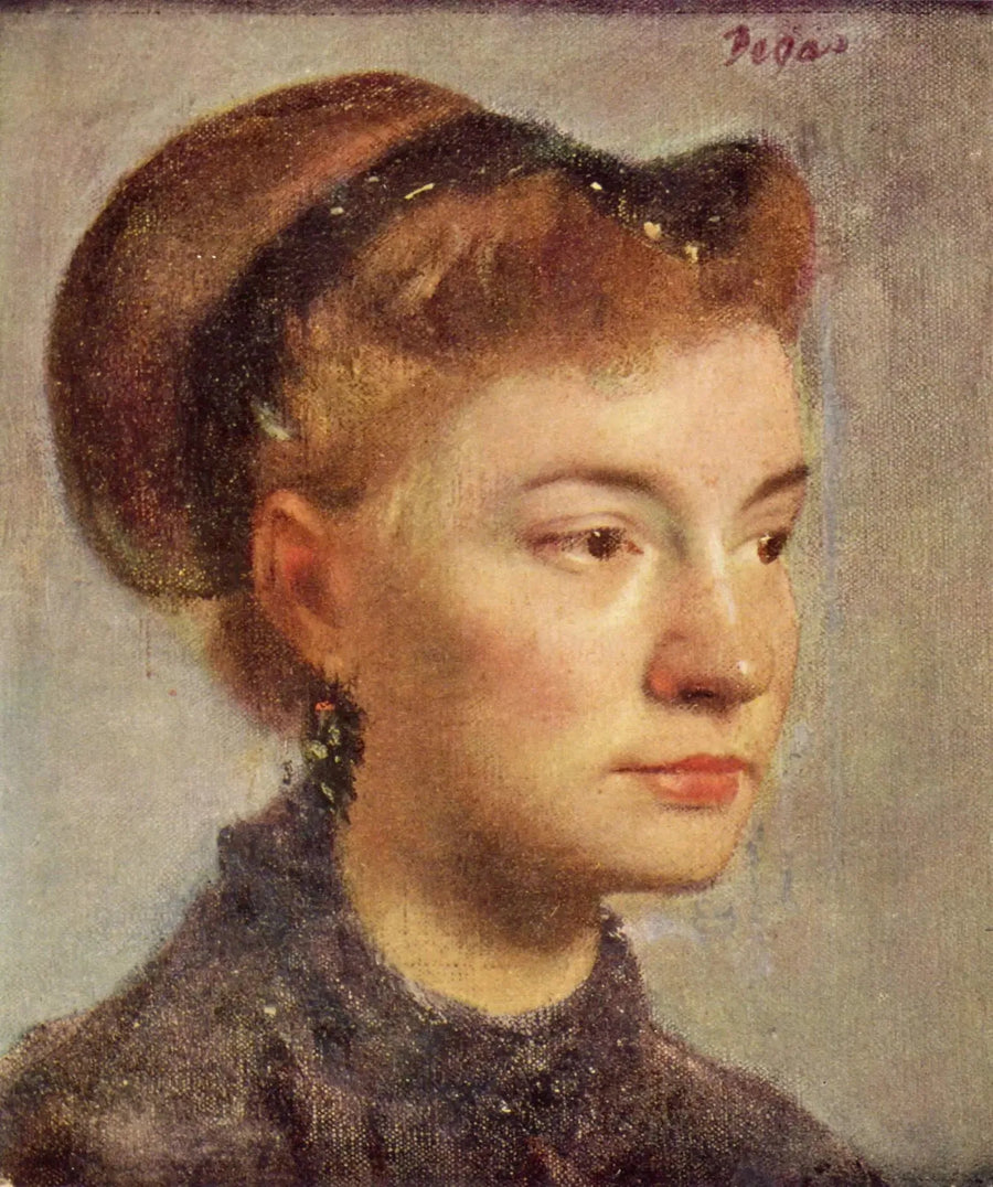 Portræt af ung kvinde - Edgar Degas