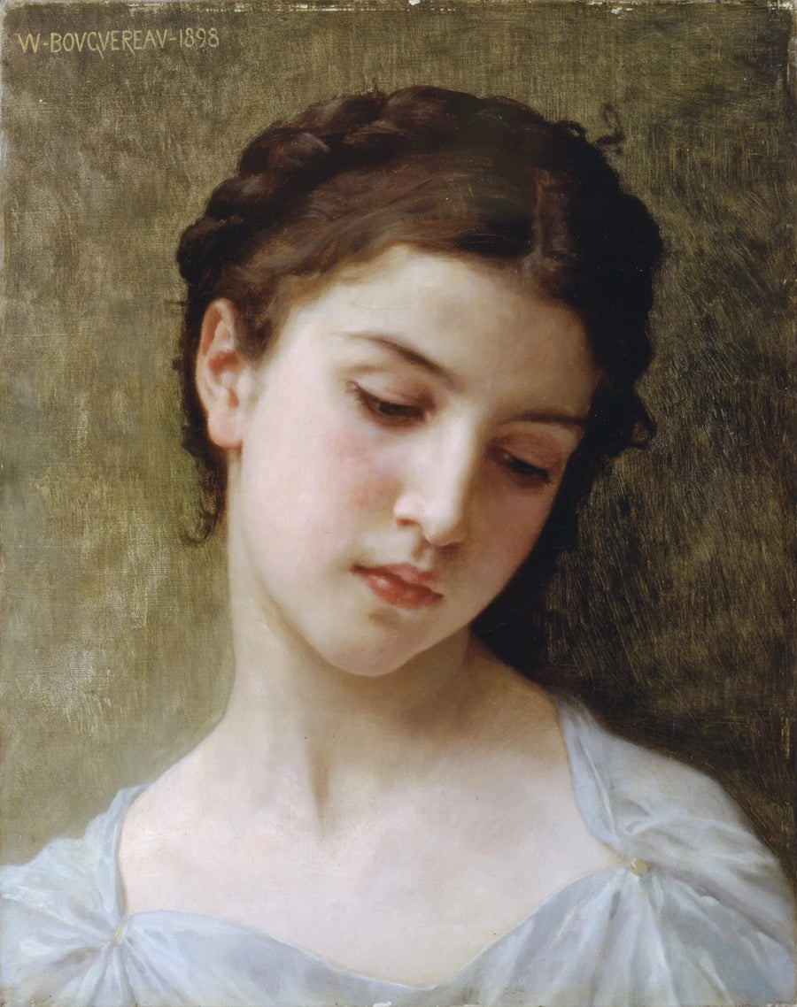 Portræt af ung pige - Bouguereau