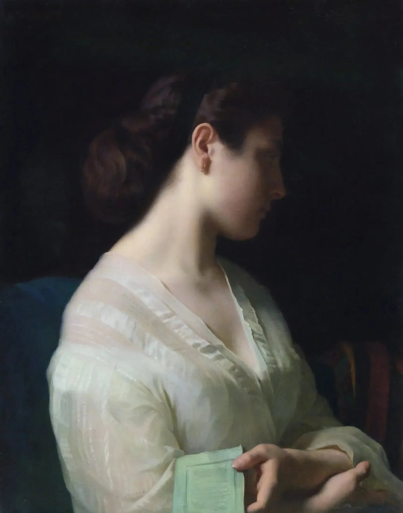 Portræt af ung pige - Hippolyte Flandrin