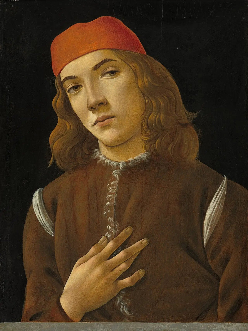 Portræt af en ung mand - Sandro Botticelli