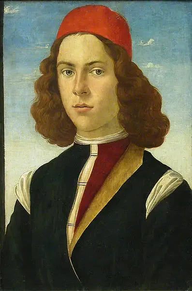 Portræt af en ung mand - Sandro Botticelli