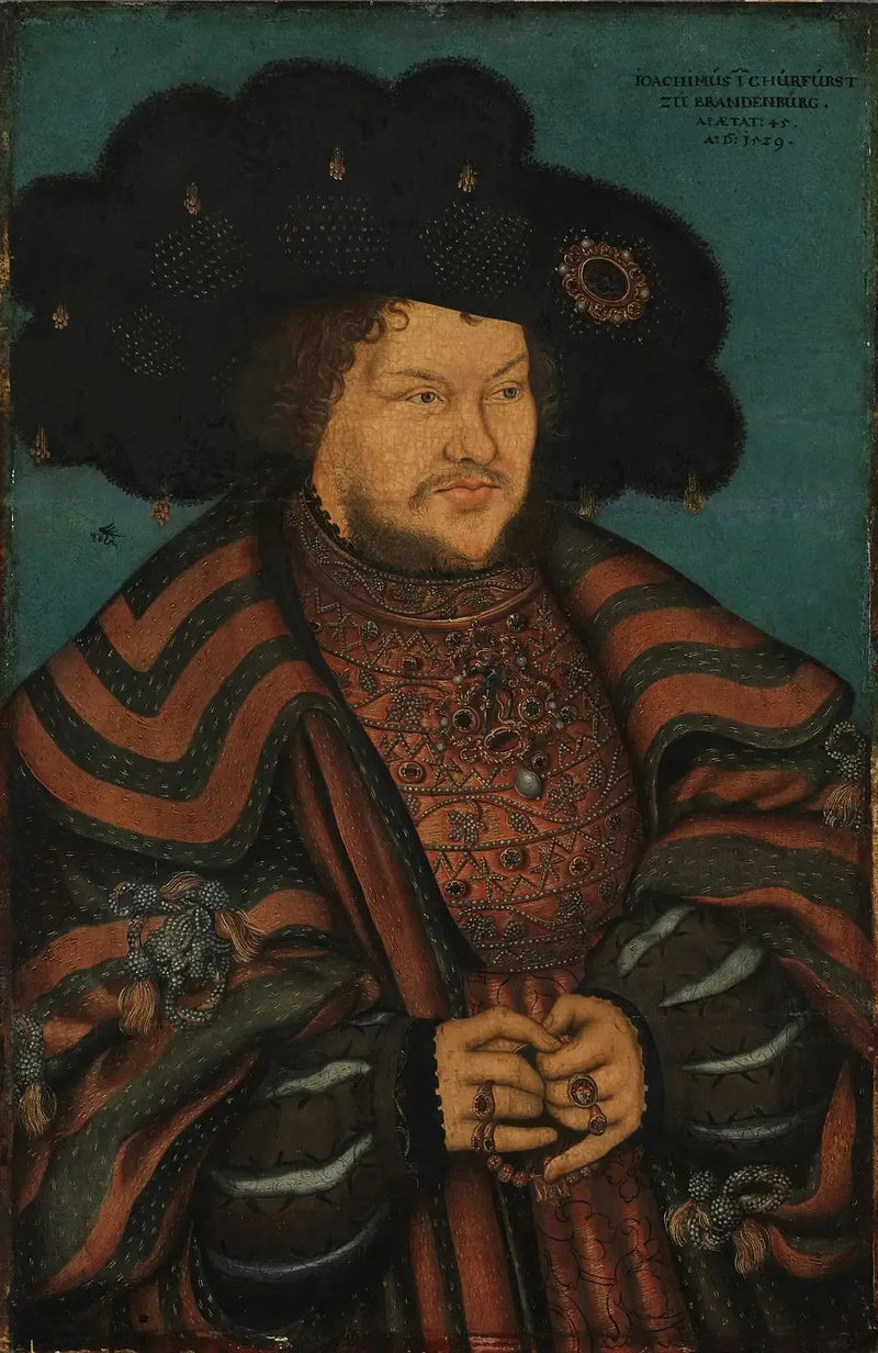 Portræt af Joachim I. Nestor, kurfyrste af Brandenburg - Lucas Cranach den Ældre