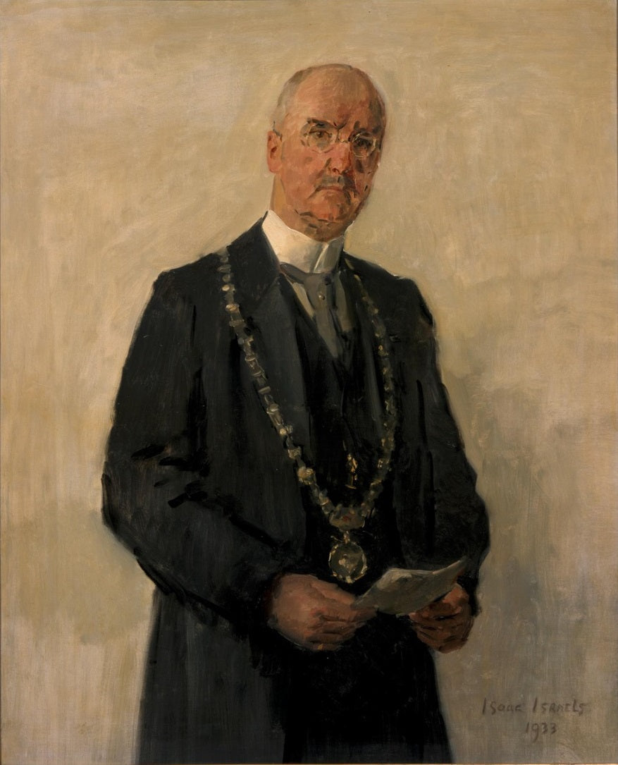 Portræt af Joachimus Pieter Fockema Andreae (1879-1949), borgmester i Utrecht - Isaac Israels