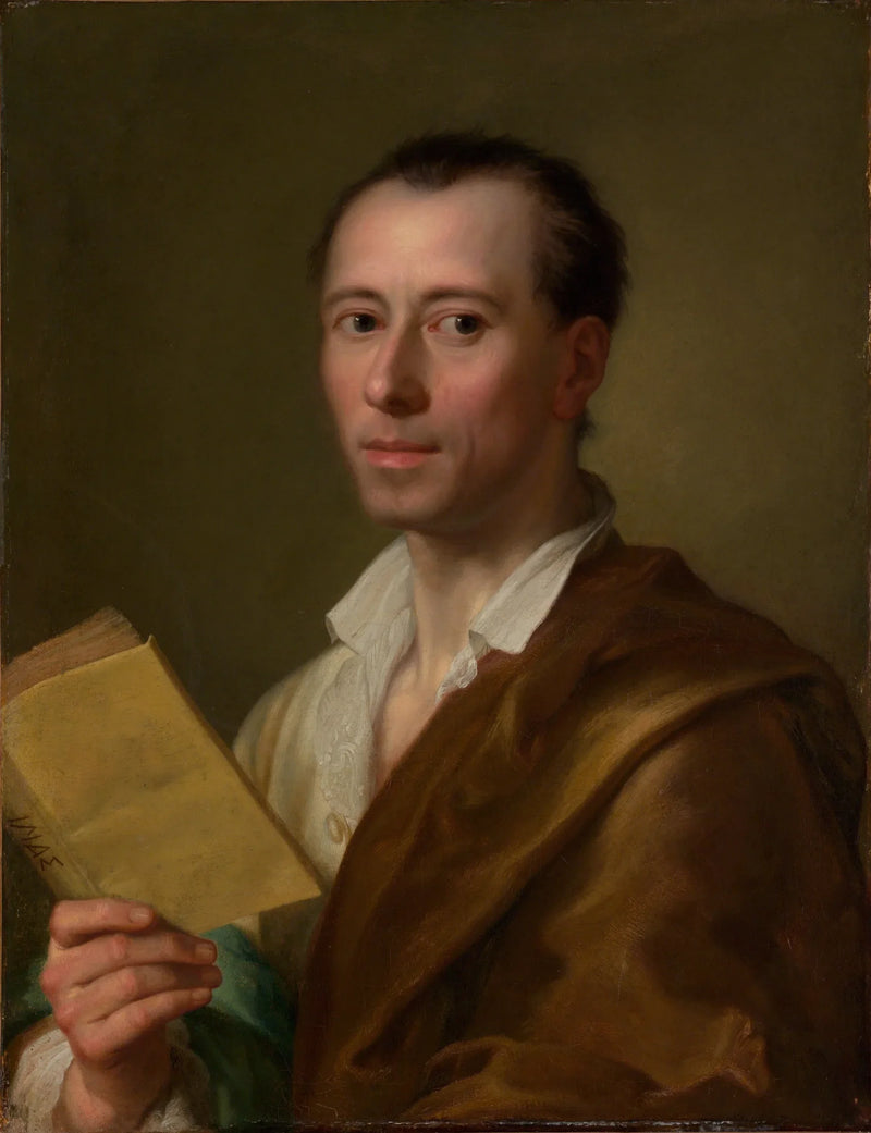 Portræt af Johann Joachim Winckelmann (1717-1768) - Anton Raphael Mengs