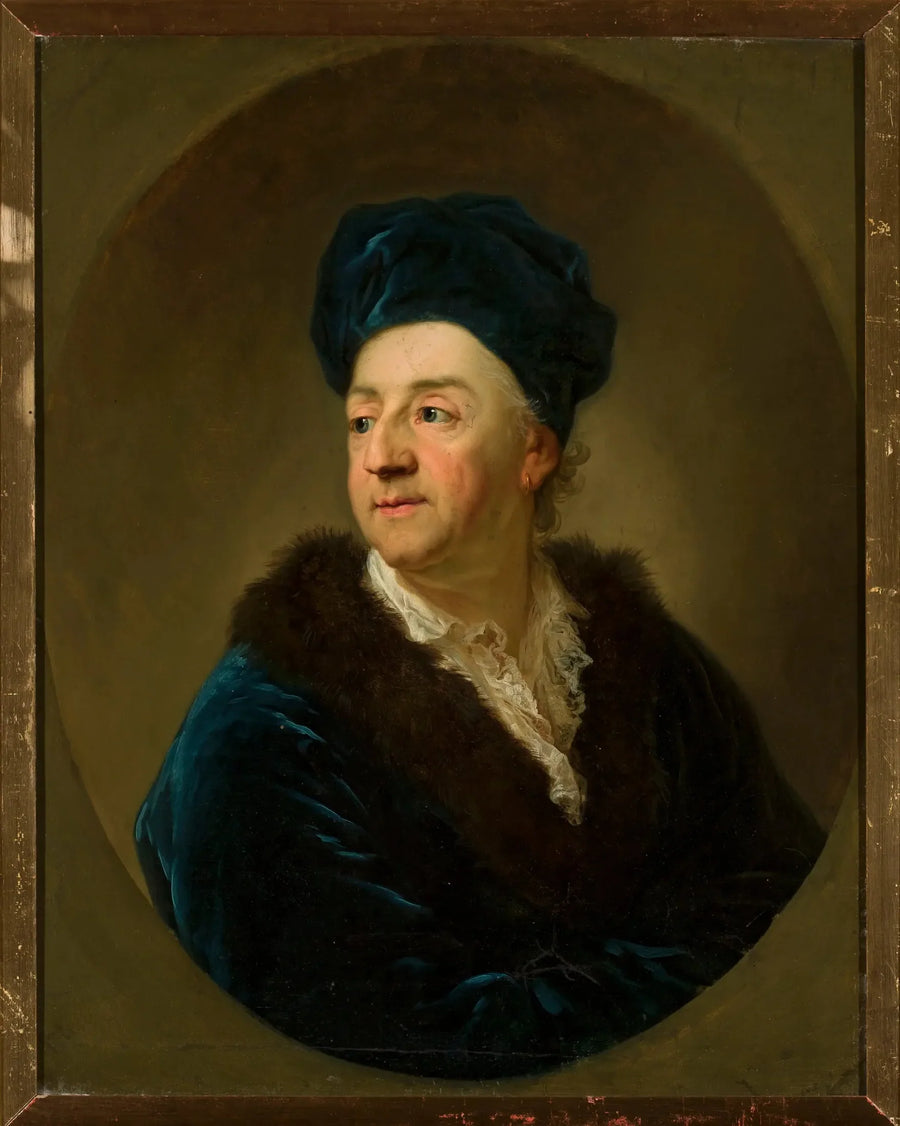 Portræt af Johann Nepomuk von Schaffgotsch i badekåbe. - Anton Graff