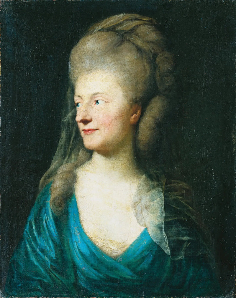 Johanna Henriette Louise Comtesse de Bestucheff-Rumin, née von Carlowitz (1717-1787) (?) - Anton Graff