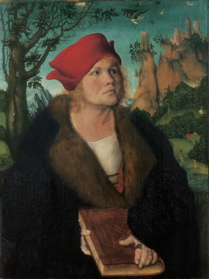 Portræt af Johannes Cuspinian - Lucas Cranach den Ældre