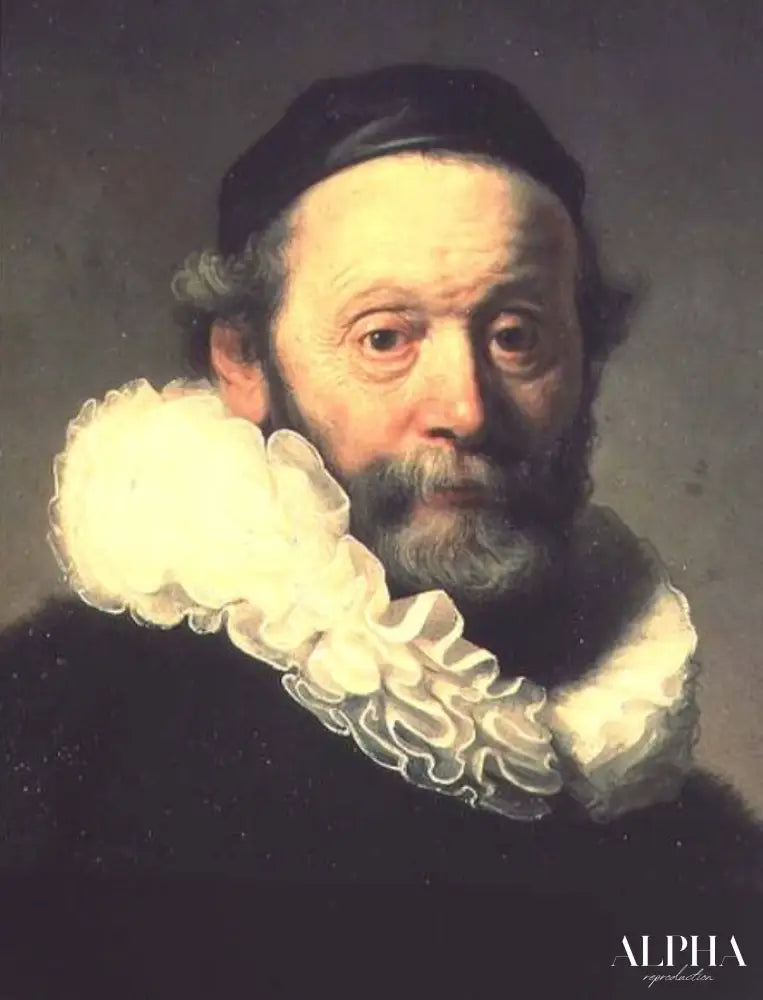 Portrait de Johannes Uyttenbogaert (détail) - Rembrandt van Rijn - Reproductions de tableaux et peintures haut de gamme