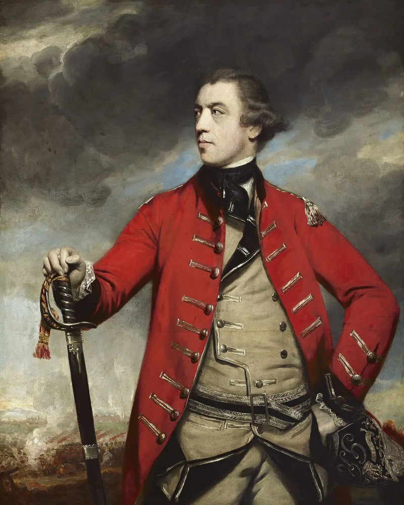 Portræt af John Burgoyne - Joshua Reynolds