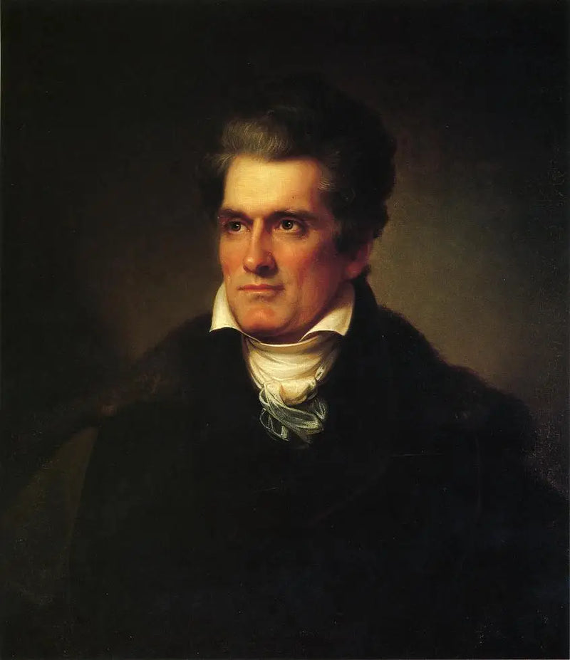 Portræt af John C. Calhoun (1782-1850) - Rembrandt Peale