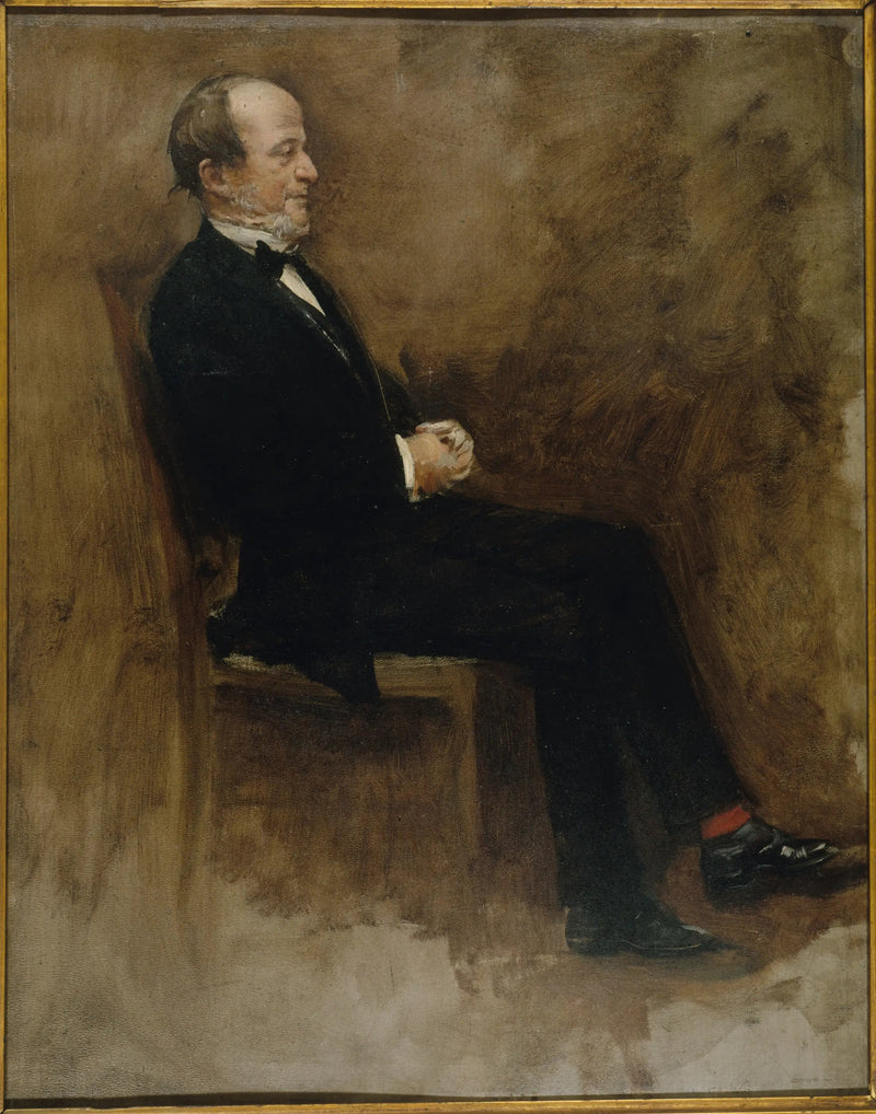 Portræt af John Lemoine (1815-1892), offentlighed, chefredaktør for 