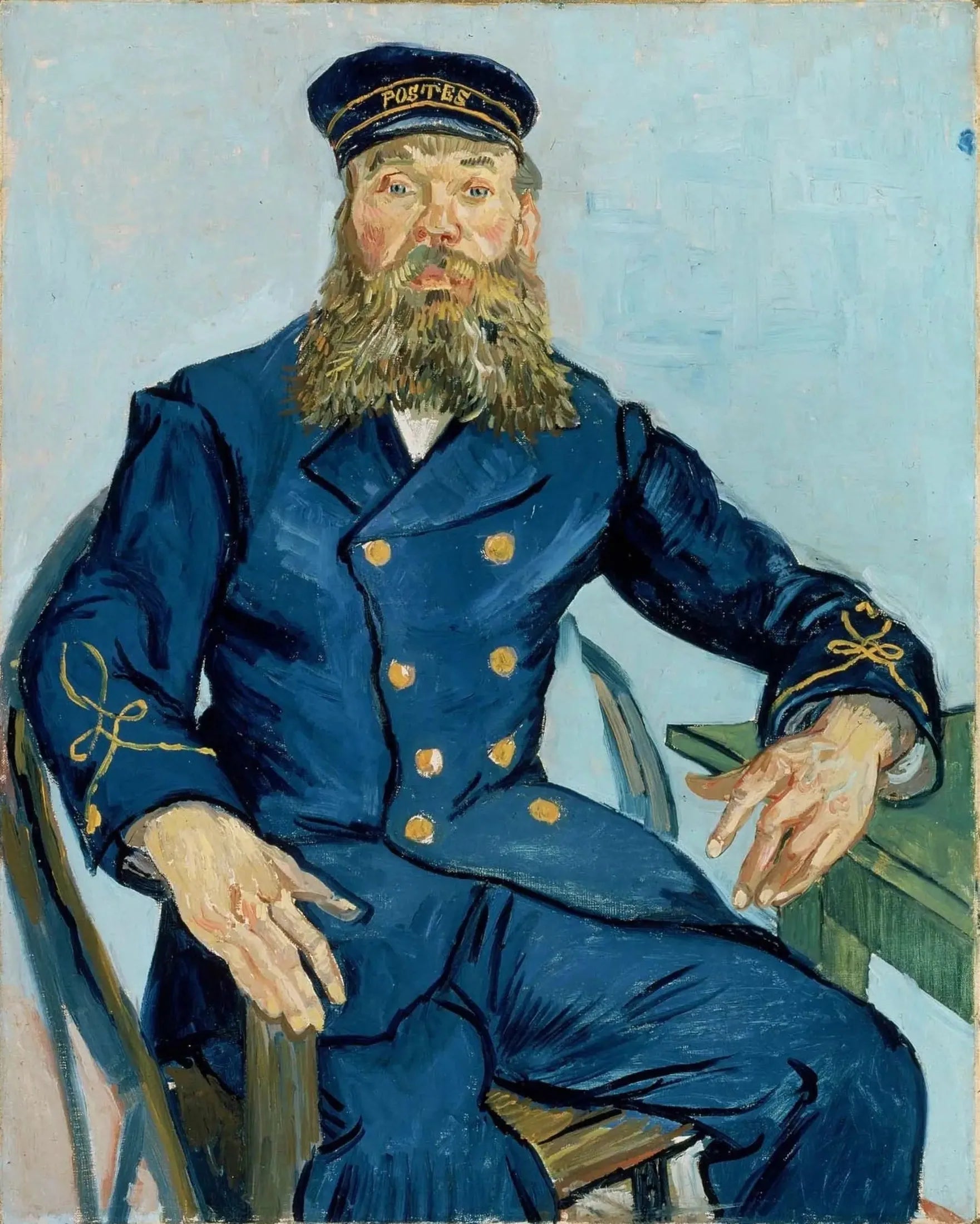 Portrait de Joseph Roulin - Vincent van Gogh image 1 reproduction de peinture à l’huile