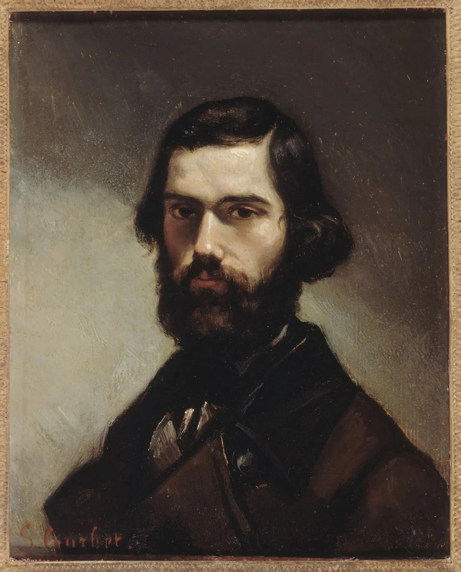 Portrait af Jules Vallès (1832-1885), forfatter - Gustave Courbet
