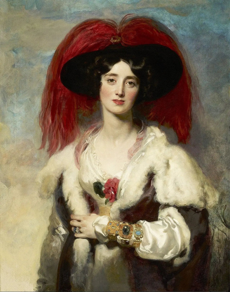 Portræt af Julia, Lady Peel - Thomas Lawrence