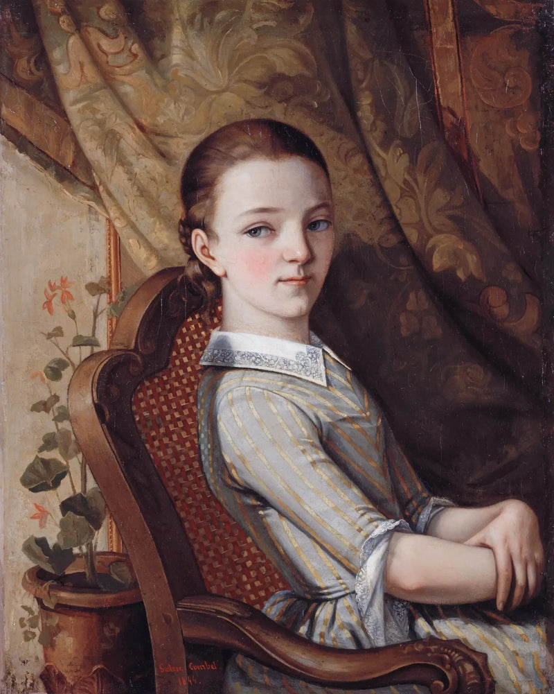 Juliette Courbets portræt - Gustave Courbet