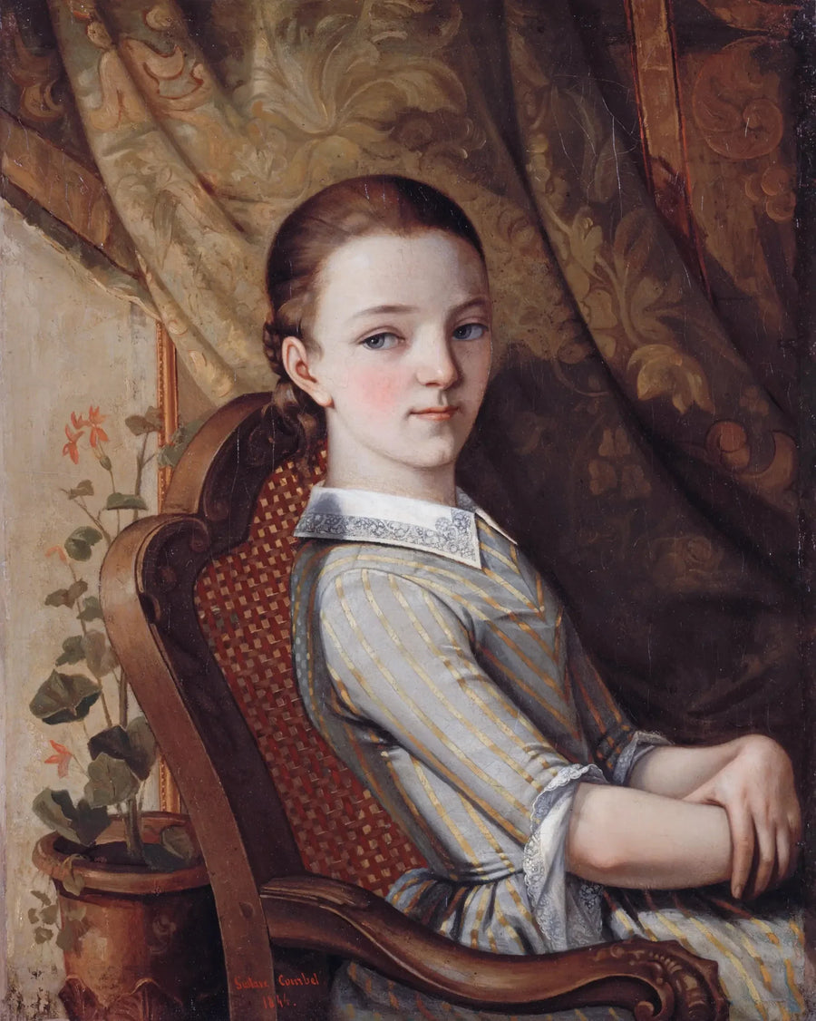 Juliette Courbets portræt - Gustave Courbet
