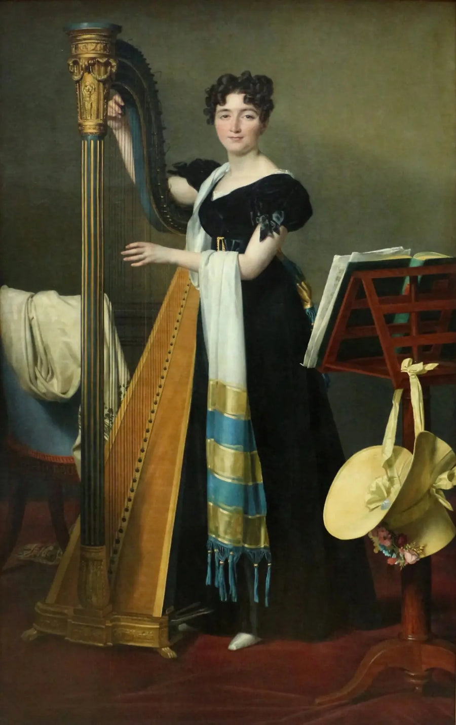 Portræt af Juliette de Villeneuve - Jacques-Louis David