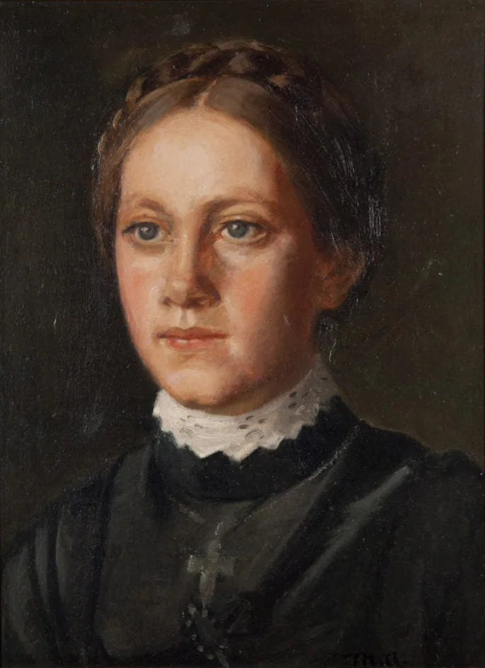 Portræt af Karoline Marie Larsen L��th - Michael Peter Ancher
