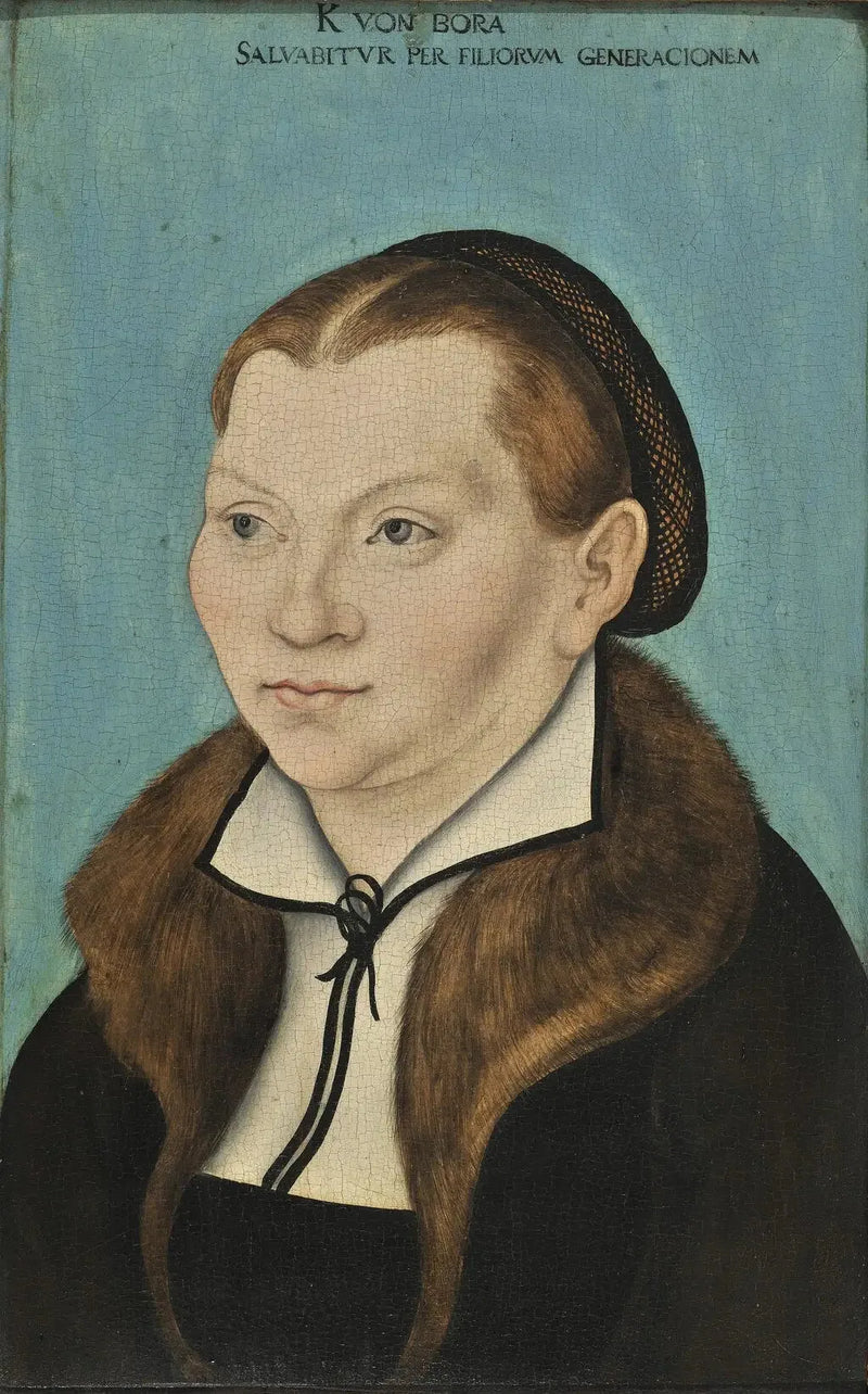 Portræt af Katharina von Bora - Lucas Cranach den Ældre