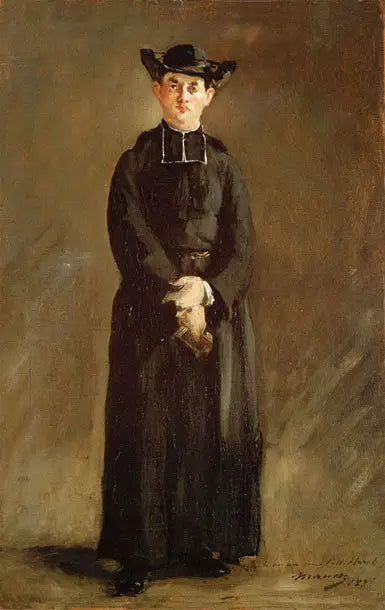 Portræt af abbed Hurel - Édouard Manet