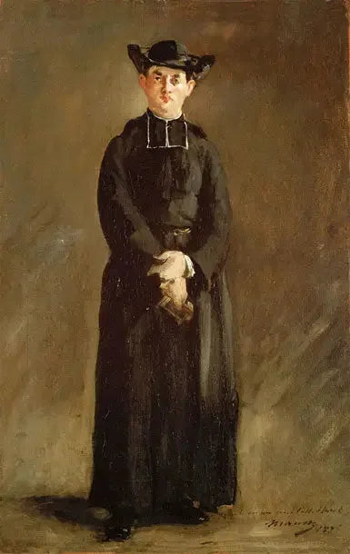 Portræt af abbed Hurel - Édouard Manet