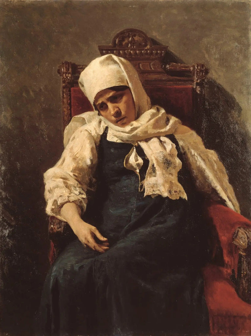 Portræt af skuespillerinden Pelageya Antipevna Strepetova i rollen som Elizabeth - Ilya Repin