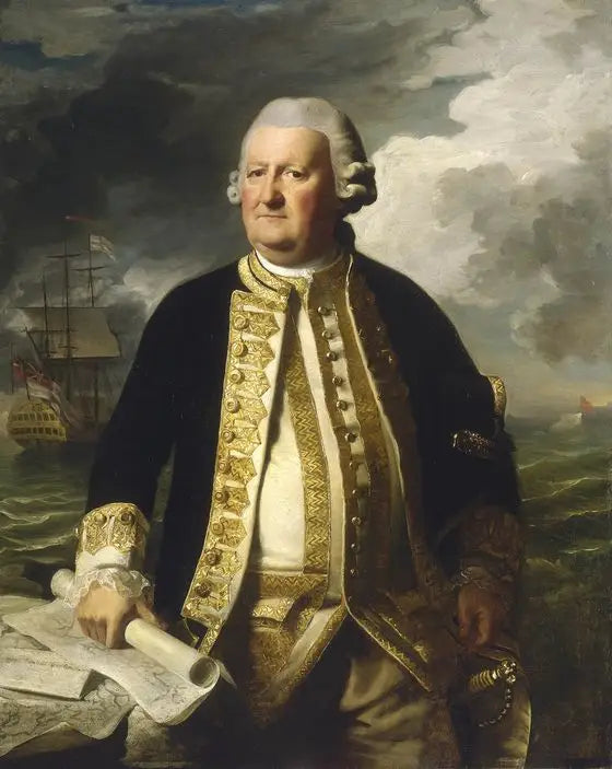 Portræt af admiral Clark Gayton (1712-1785) - John Singleton Copley