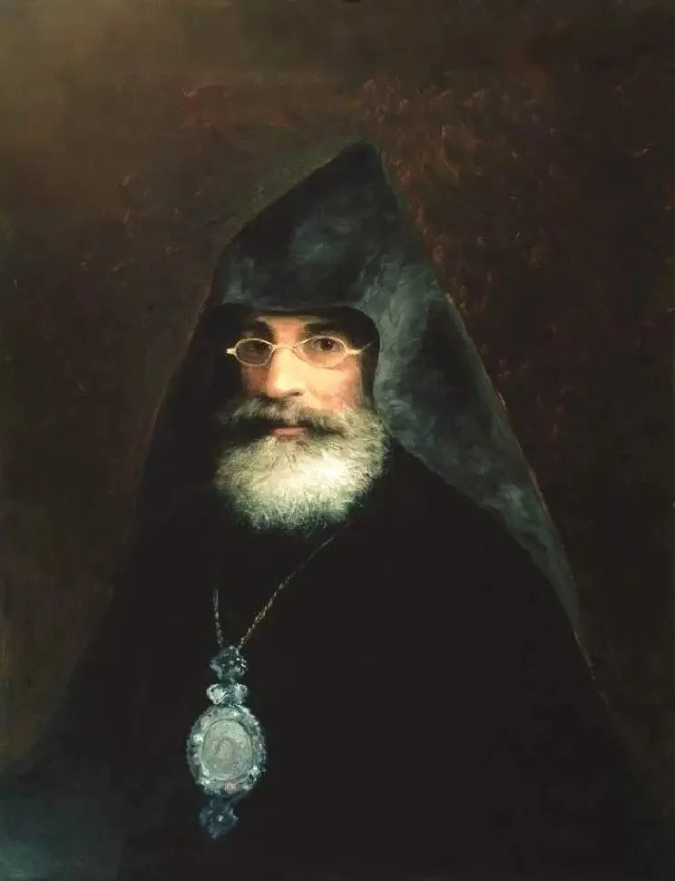 Portræt af ærkebiskop Gabriel Aivazyan (bror til I. Aivazovsky) - Ivan Aïvazovski