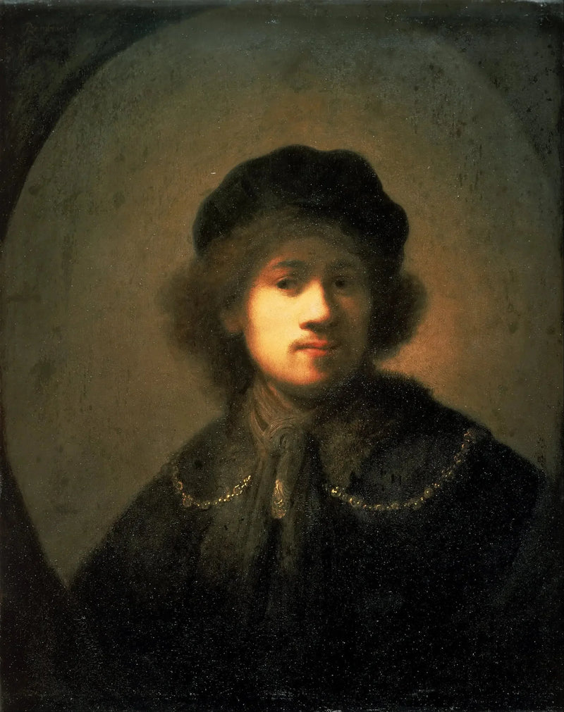 Portræt af kunstneren som ung mand - Rembrandt