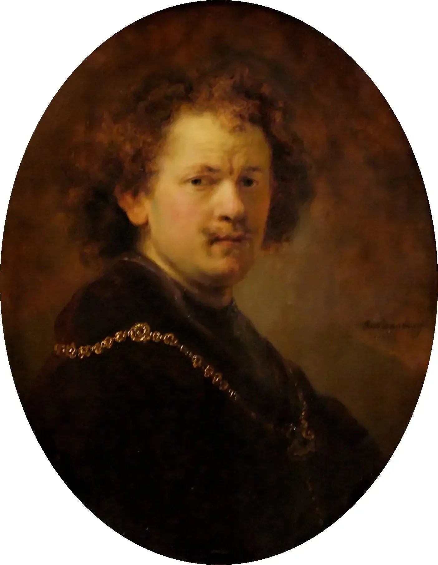 Portrait de l'artiste tête nue - Rembrandt image 1 copie de tableau peinte à la main