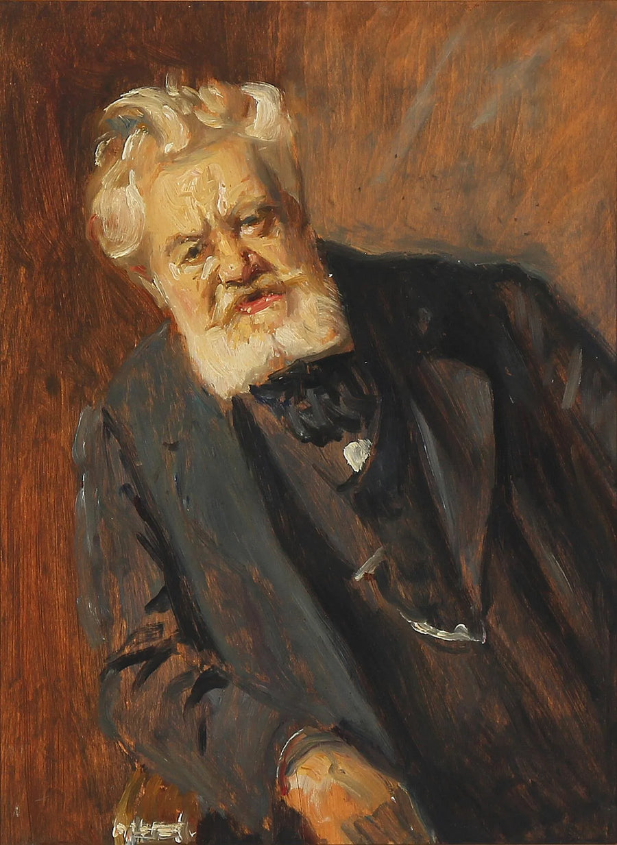 Portræt af den danske forfatter Vilhelm ��stergaard. -Michael Peter Ancher