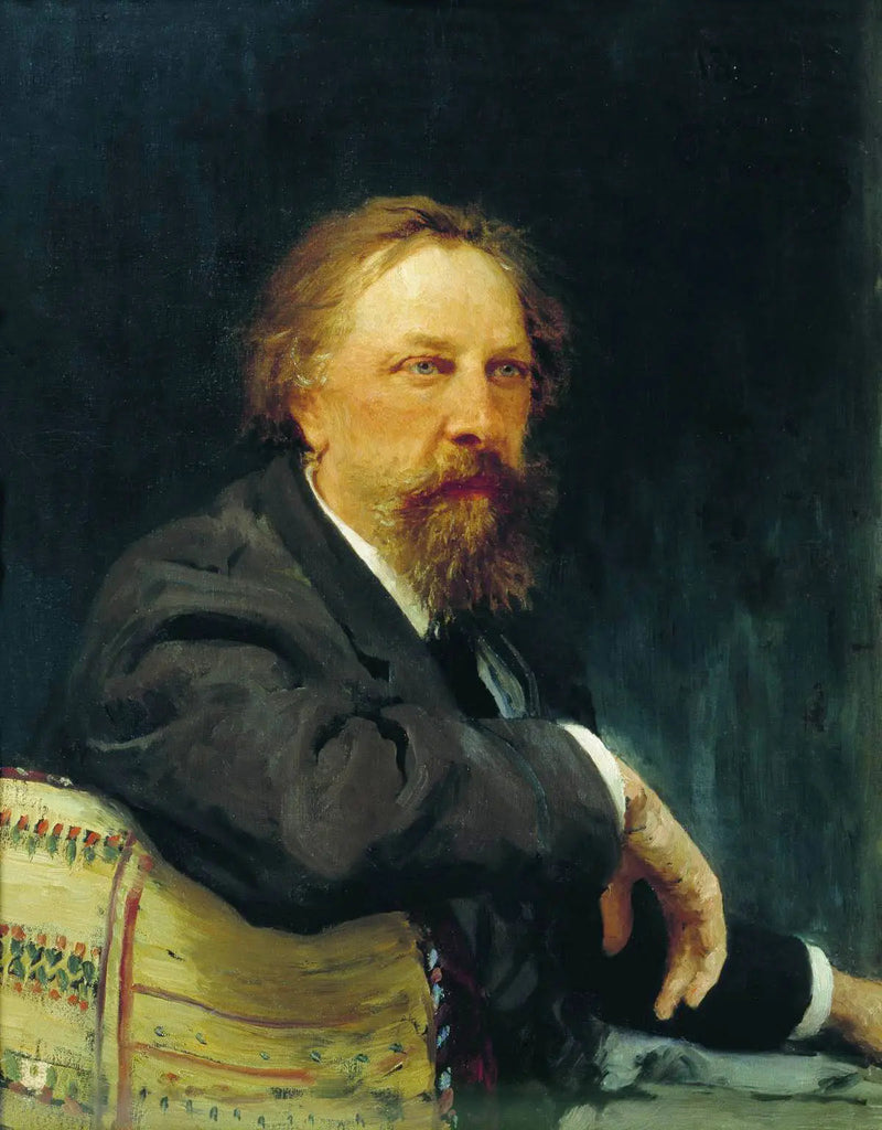 Portrait af forfatteren Alexeï Konstantinovitch Tolstoï - Ilya Repin