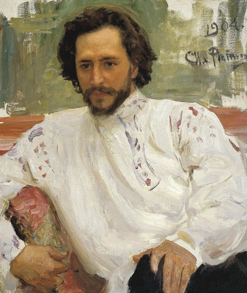 Portræt af forfatteren Léonid Nikolaïevitch Andreïev. - Ilya Repin
